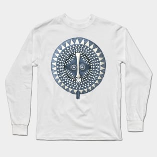 Watercolor  tribal mask Long Sleeve T-Shirt